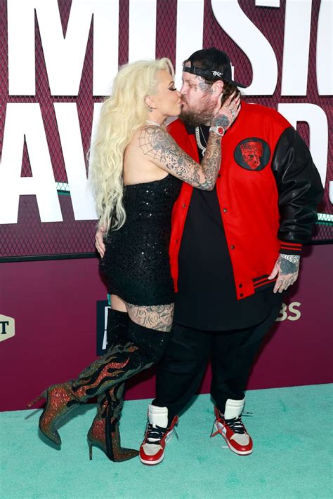 Jelly Roll His Wife Bunnie XO Are All Smiles Arriving To 2023 CMT