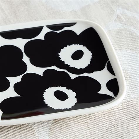 Marimekko Oiva Unikko Rectangle Plate West Elm