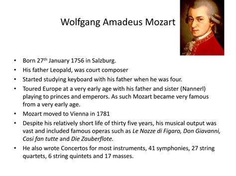 Ppt Mozart Powerpoint Presentation Free Download Id2066651