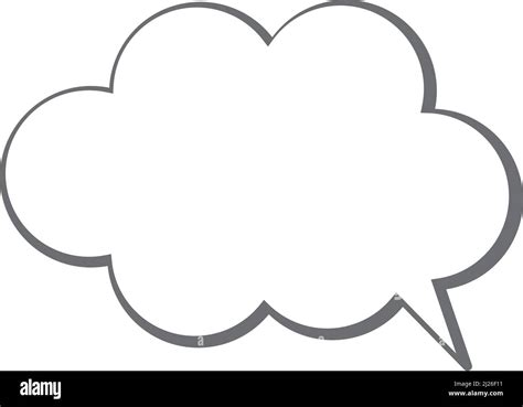 Comic speech bubble. Cloud shape text message Stock Vector Image & Art ...