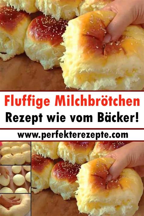 Fluffige Milchbrötchen Rezept wie vom Bäcker Schnelle und Einfache