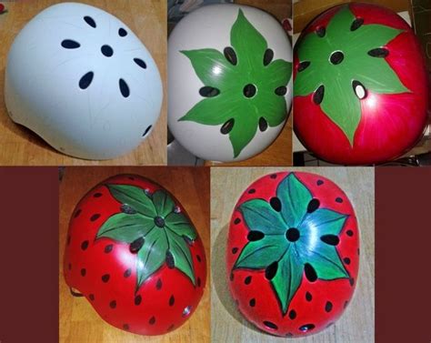 Four Different Types Of Painted Eggs With Designs On Them