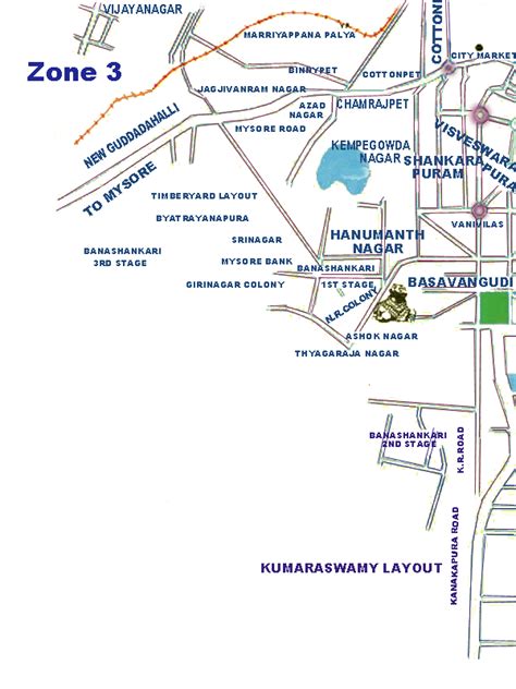 Map of Bangalore by Sabyasachi