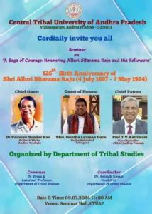 Seminar On Saga Of Courage Honouring Alluri Sitarama Raju And His