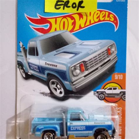 Hot Wheels Hw Error Eror Base Body Hot Truck Dodge Lil Express Toys Collectibles Mainan