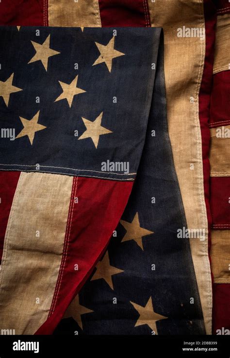 Old Us Flag Stock Photo Alamy