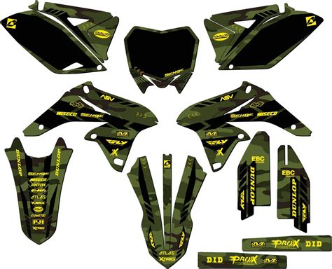 Amazon 2010 2018 RMZ 250 Apache Green Senge Graphics Complete Kit