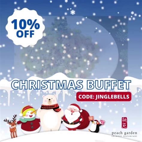 13 Dec 2022 Onward Peach Garden Christmas Buffet Deal SG