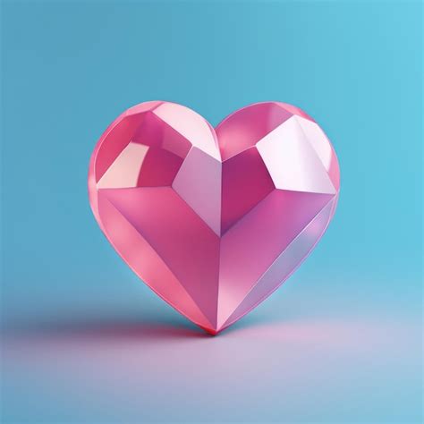 Premium Photo A Pink Heart Shaped Object With A Square Shape Of A