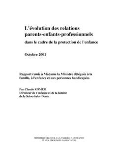 L évolution des relations parents enfants l 233 volution des