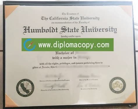 Humboldt State University diploma | PPT