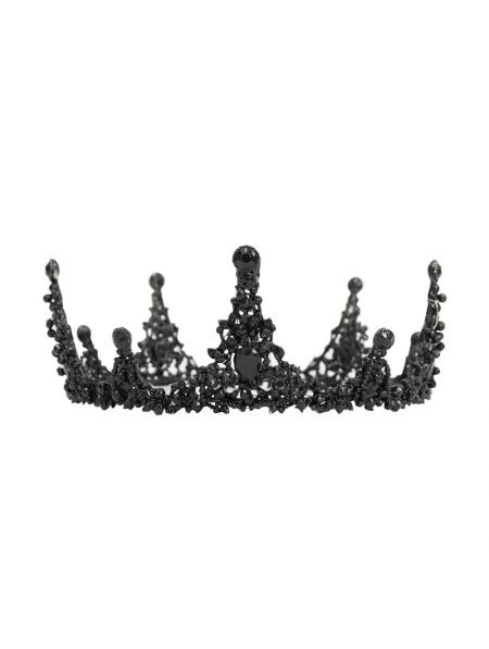 Eva Lady Black Vintage Gothic Queen Crown Headdress Darkincloset