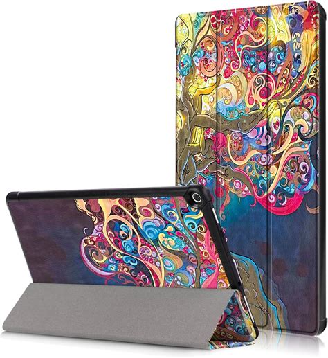 Skytar Fire Hd 10 Kılıfı 2017 Için Tablet Cover Kindle Fire Hd 10 2017 Pu Deri Trifold Kılıfı