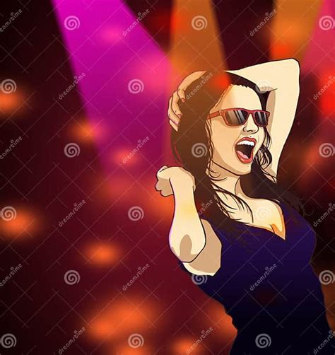 Party Girl Dancing Stock Illustration Illustration Of Event 12958345