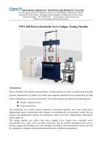 Pws Electro Hydraulic Servo Fatigue Testing Machine Chengyu