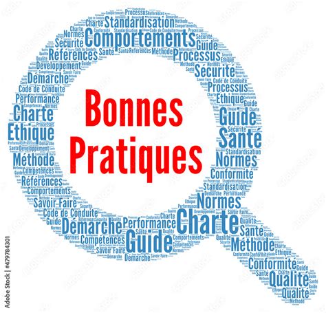 Bonnes Pratiques Nuage De Mots Stock Illustration Adobe Stock