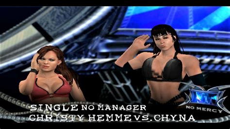 Smackdown Vs Raw Ps Christy Hemme Vs Chyna Single Match Youtube