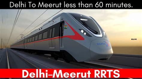 Delhi Meerut Regional Rapid Transit System Rrts Rslive Youtube