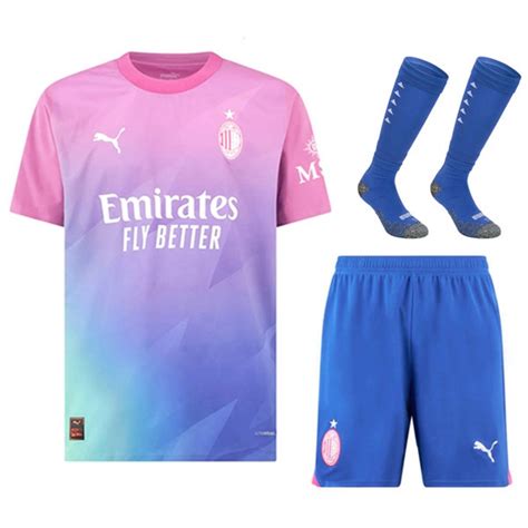 Siti Kit Maglia Milan Ac Terza Pantaloni Calzini