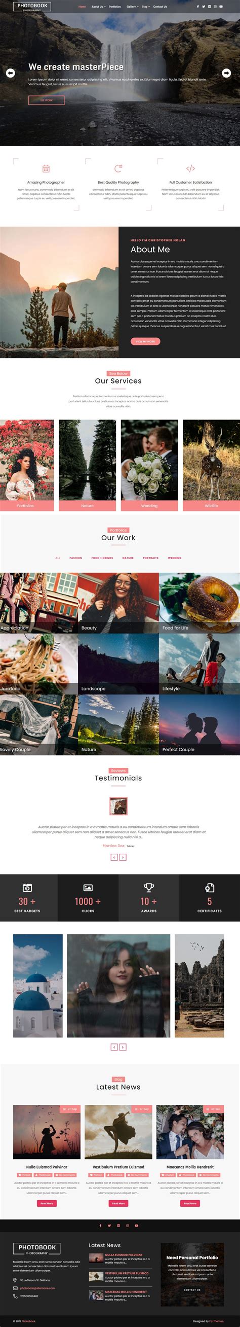 Photography WordPress theme for photographers.