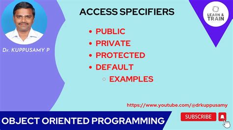 02 Access Specifiers Access Modifiers In Java YouTube