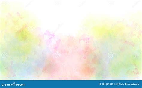 Minimal Hand Painted Pastel Watercolor Abstract Art Background Vector