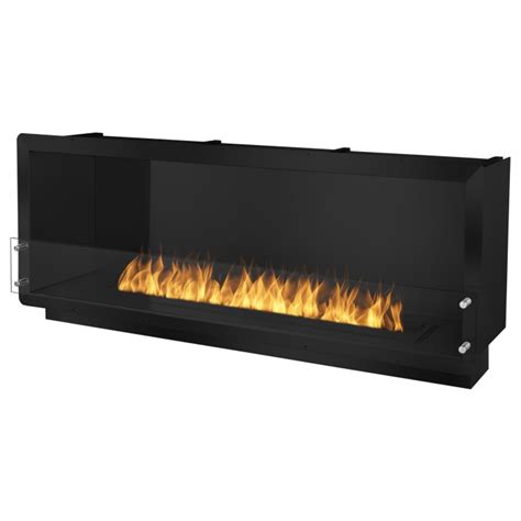 Ignis Ethanol Black Single Sided Fireplace Insert