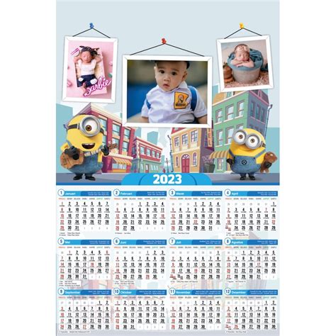 Jual Kalender Foto 2023 Custom Kalender Dinding 2023 Kalender Foto Bebas Murah Kalender