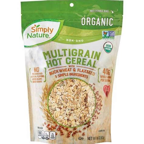 Simply Nature ORGANIC Hot Cereal With Buckwheat Flax Or Red Quinoa Weekly Ad