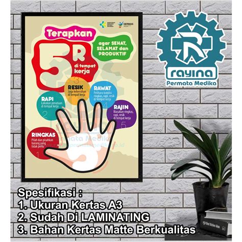 Jual Poster Terapkan 5r Di Tempat Kerja Shopee Indonesia