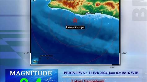 Pangandaran Terus Di Guncang Gempa Bumi Tektonik Hari Ini Berkekuatan