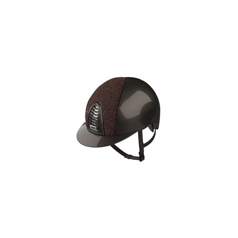 Kep Italia Cromo Polish Equestrian Helmet Glitter Brown Equishop