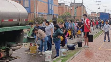 Solo un barrio de Bogotá se quedará sin agua este lunes 14 de agosto