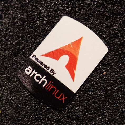 Arch Linux Red Label Aufkleber Sticker Badge Logo Etsy