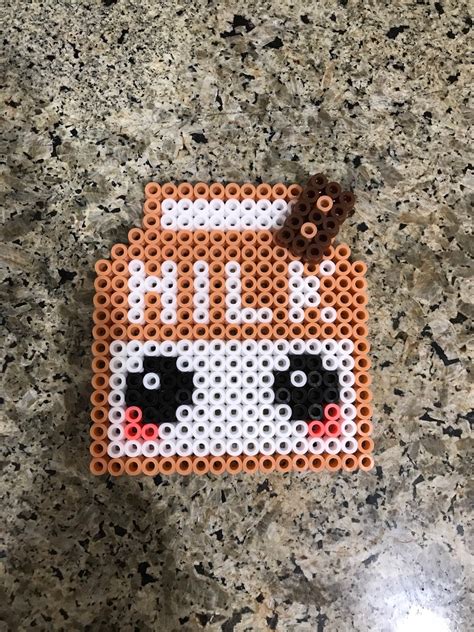 Perler Bead Chocolate Milk Etsy