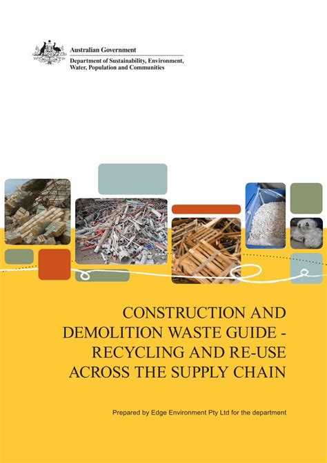 Pdf Construction And Demolition Waste Guide Recycling Environment