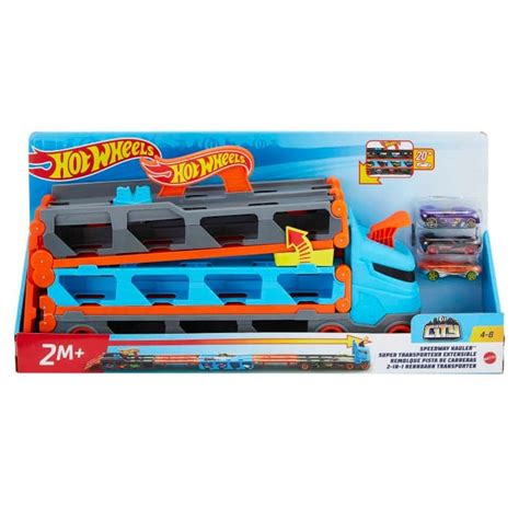 Hot Wheels City Wyścigowy transporter w Ciężarówka z torem rajdowym samochodziki GVG
