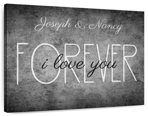 Personalized I Love You Forever Wall Art Photography