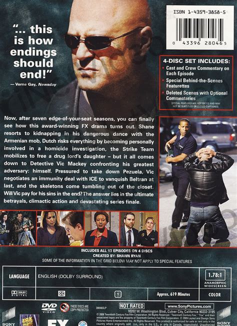 The Shield - Season Seven (7) - The Final Act (Boxset) on DVD Movie