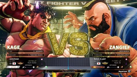 Sfv Champion Edition Uemotosan Kage Vs Asase Zangief Online