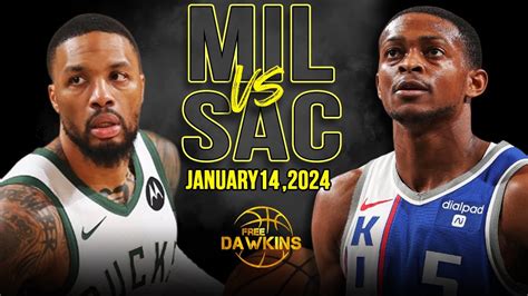 Milwaukee Bucks Vs Sacramento Kings Full Game Highlights January