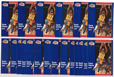 X100 Earvin Magic Johnson 1991 92 Fleer Basketball Card 100 Lot Set