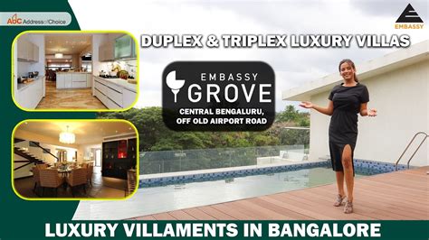 Embassy Grove Duplex Triplex Villas In Kodihalli Villaments In