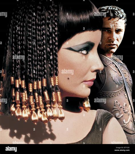 Elizabeth Taylor And Richard Burton Cleopatra High Resolution Stock