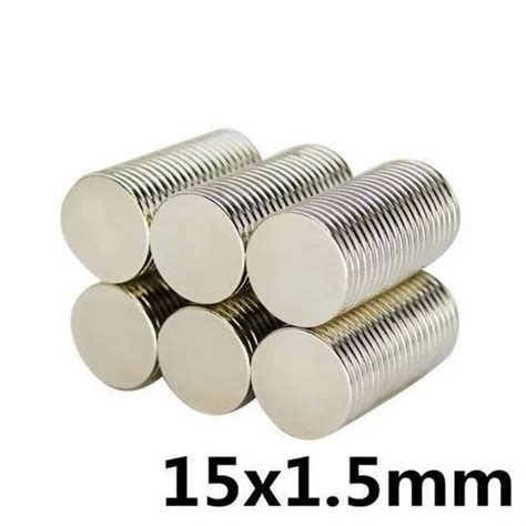 15 Mm Dia Neodymium Disc Magnets Thickness 1 5 Mm N35 At Rs 4 Piece