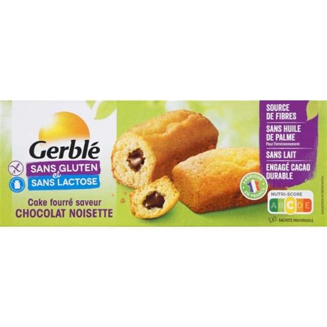 Gerblé Petit cake fourré saveur chocolat sans gluten Monoprix fr