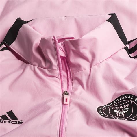 Men S Inter Miami Cf Adidas Black Pink On Field Anthem Full Zip