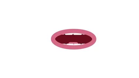 A talking mouth. Animation of the conver... | Stock Video | Pond5