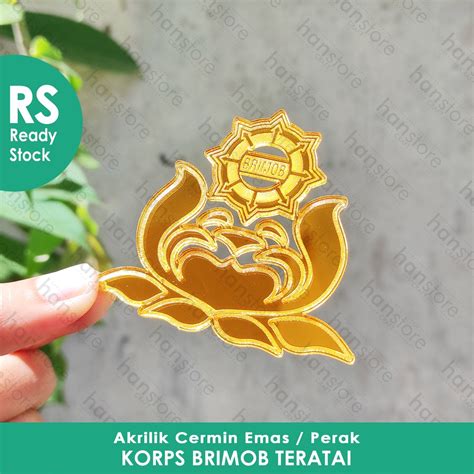 Jual Rs Cm Logo Korps Brimob Teratai Emblem