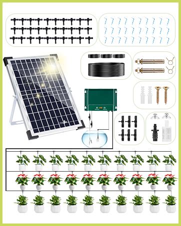 Lytech Piedi W Kit Di Irrigazione A Goccia Automatica Solare